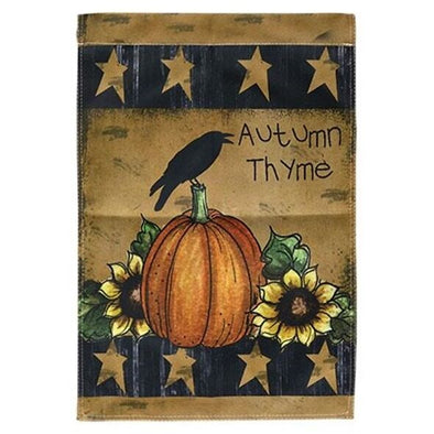Primitive Garden Flag - Autumn Thyme - Shugar Plums Gift Store