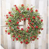 Red Garden Bliss Front Door Wreath - Shugar Plums Gift Store