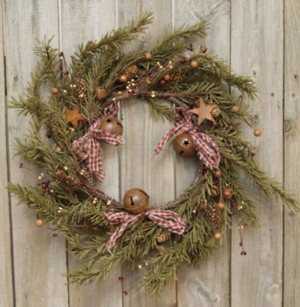 Rustic Pine Holiday Wreath - 18 In