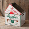 2 Piece Vintage Style Holiday Wood Crate - Shugar Plums Gift Store