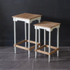 Set Of Wood Side Tables - Shugar Plums Gift Store