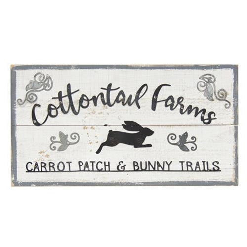 Spring Cottontail Farm Sign