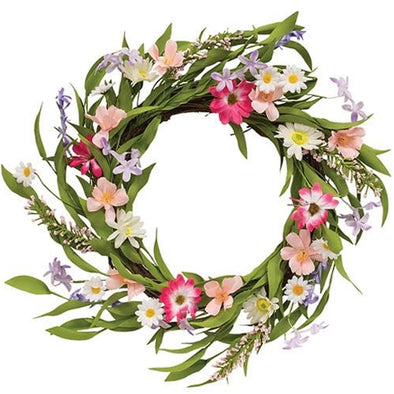 Garden Floral Spring Wreath - Shugar Plums Gift Store