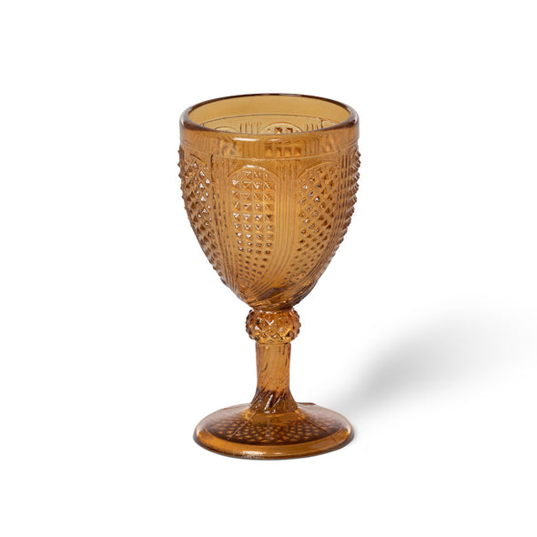 Vintage Style Glass Goblet Set