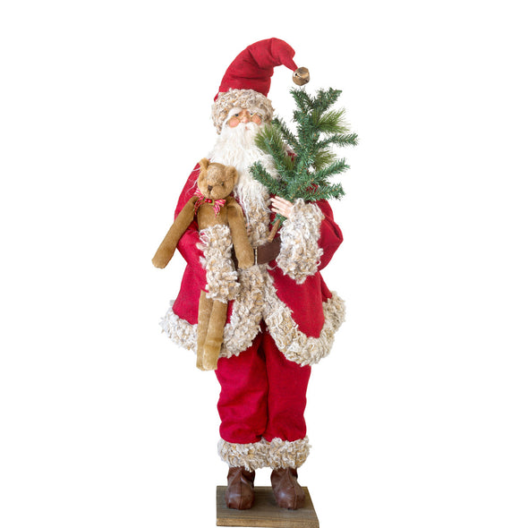 Standing Vintage-Style Santa Claus