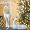 White Elegant Christmas Deer - Shugar Plums Gift Store