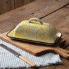 Yellow Speckled Enamelware Butter Dish - Shugar Plums Gift Store